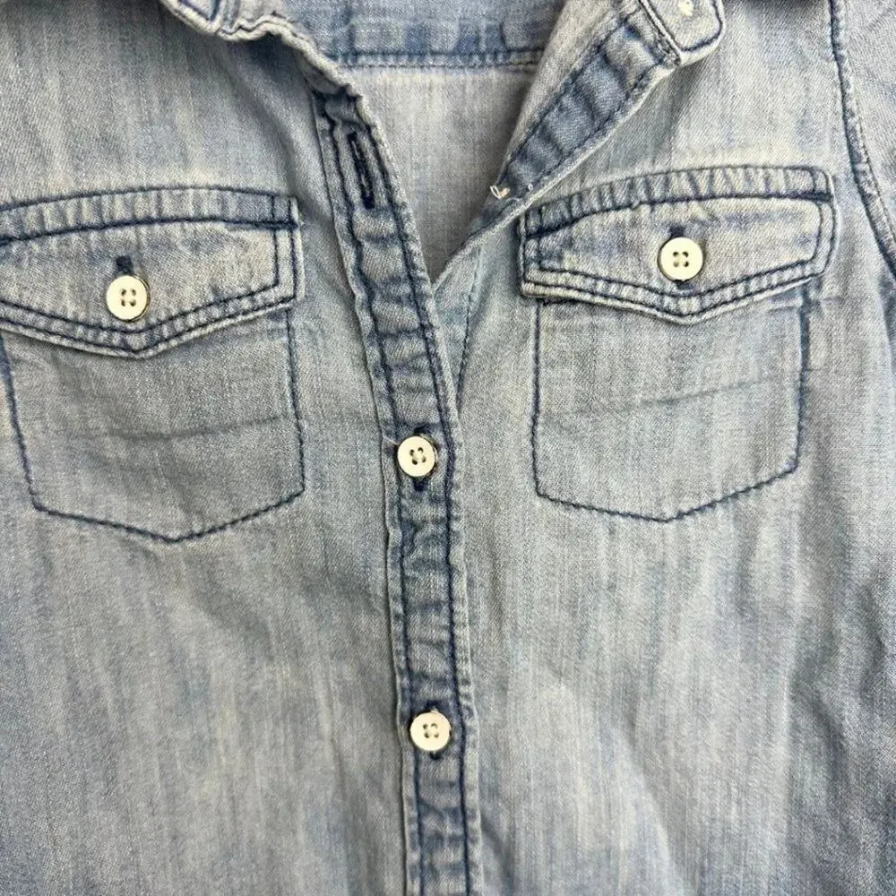 Gap Button Down Light Denim Shirt 2T